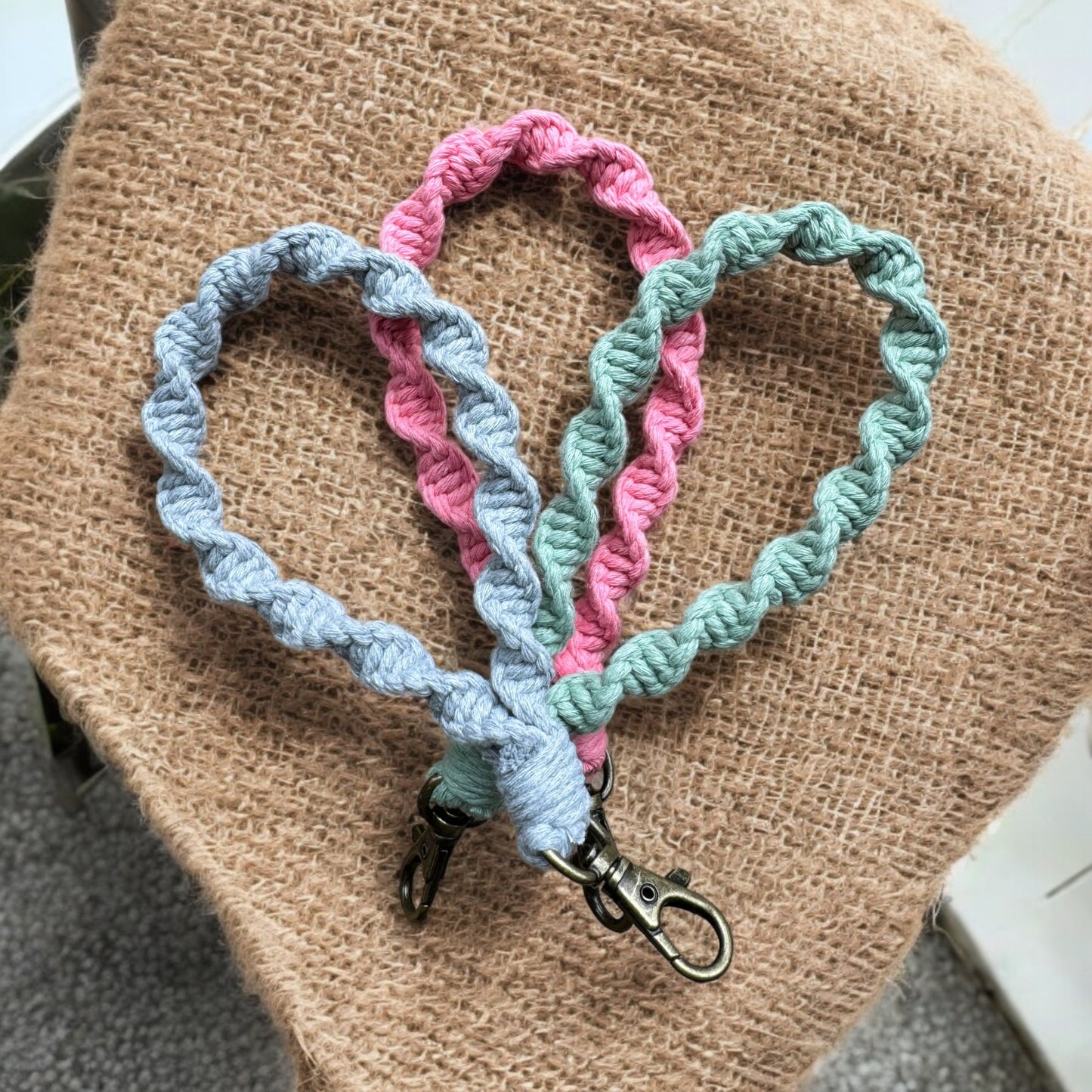 Macrame Twist Wristlet
