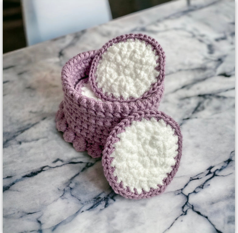Facial Round Set With Storage Basket