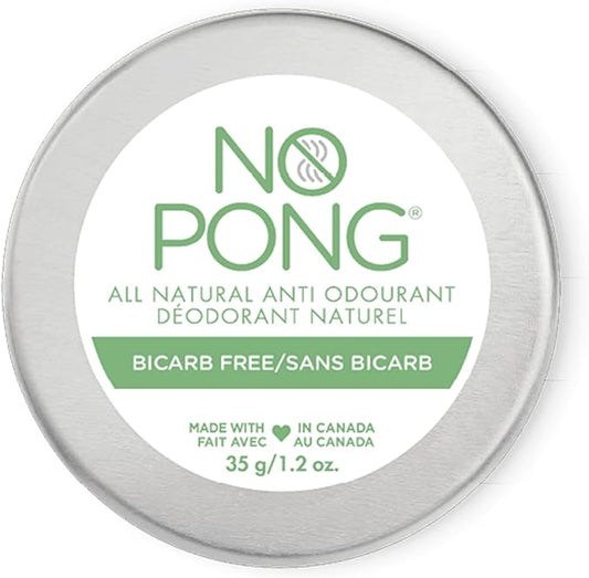 No Pong - Bicarb Free Formulation (Baking Soda Free), All-Natural Deodorant