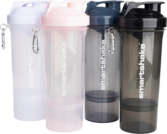 Smartshake Slim 4-Pack Protein Shaker Bottle 400 ml